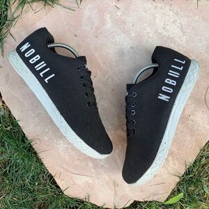 Black Grey Mens NoBull Super Fabric Gym work out Trainers shoes size 9.5